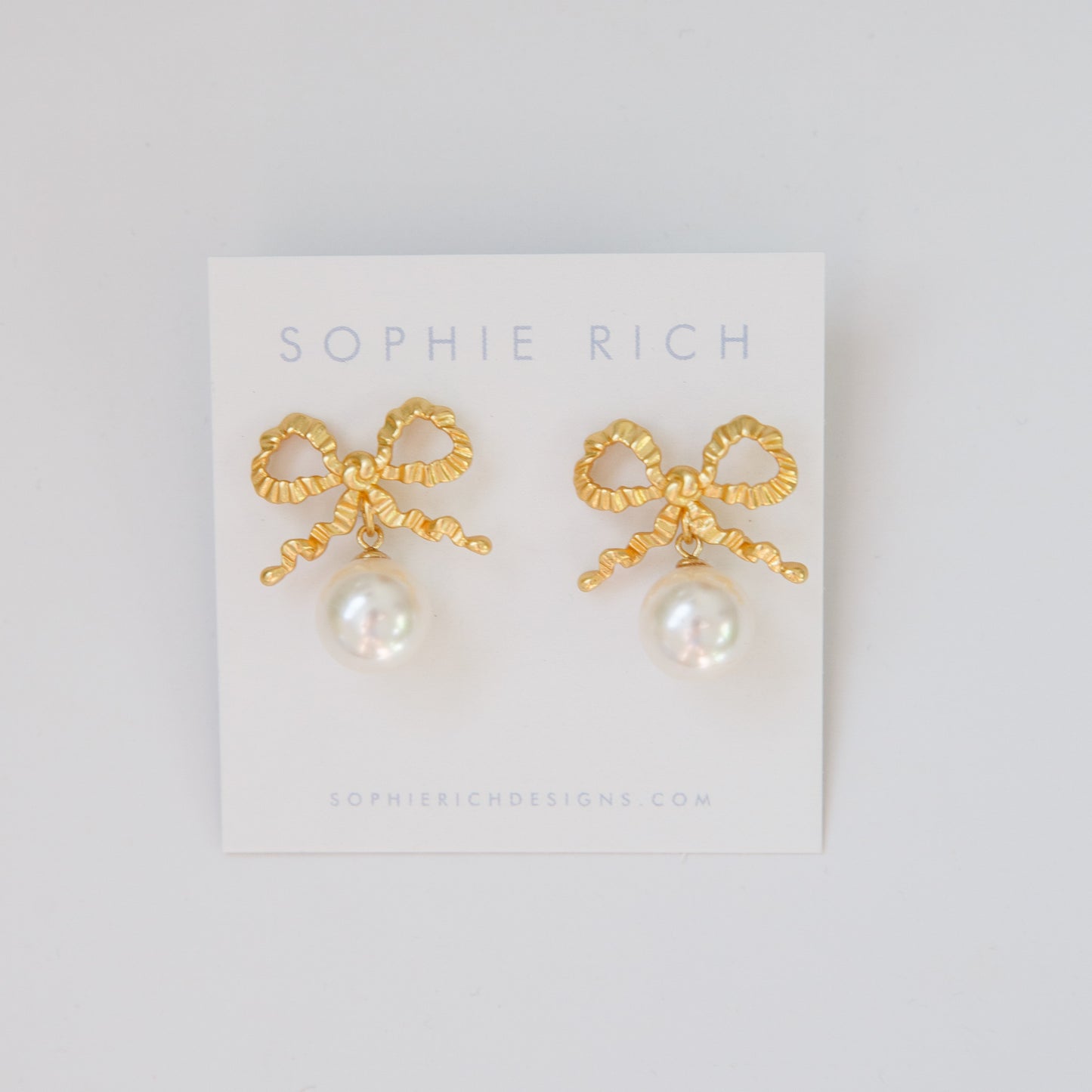 Classic Bows with Pearl Drop