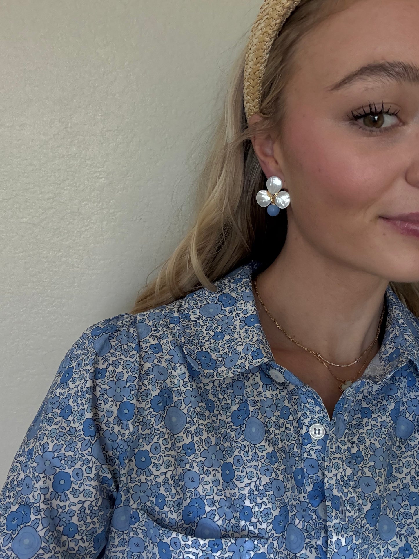 The Mini Charlotte Earrings in Periwinkle