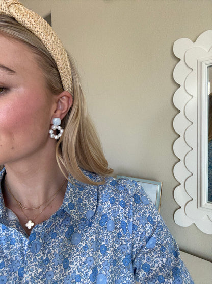 The Bonbon Earring in Puffy Square