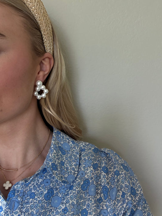 The Bonbon Earring in Pearl