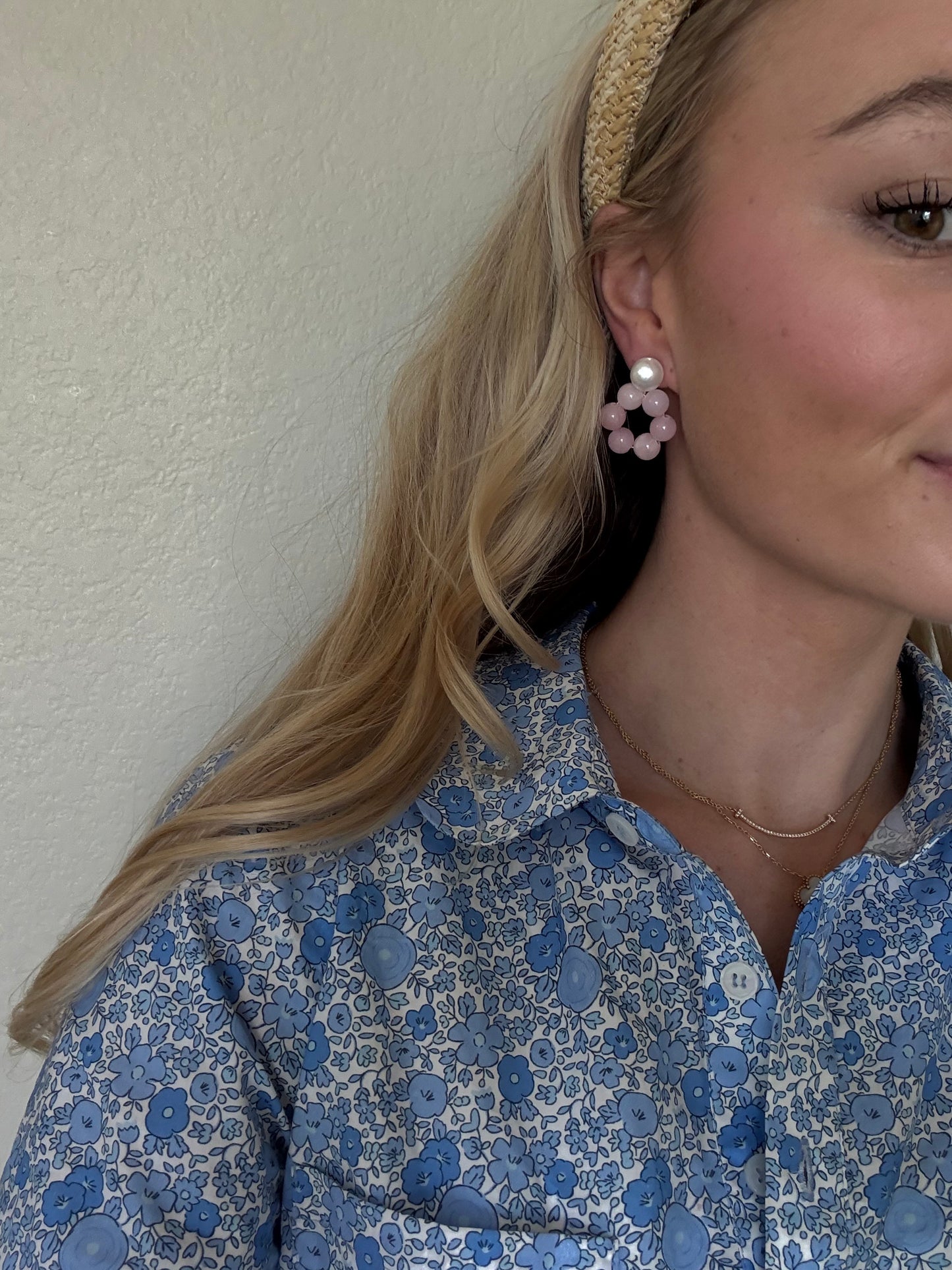 The Bonbon Earring in Pink