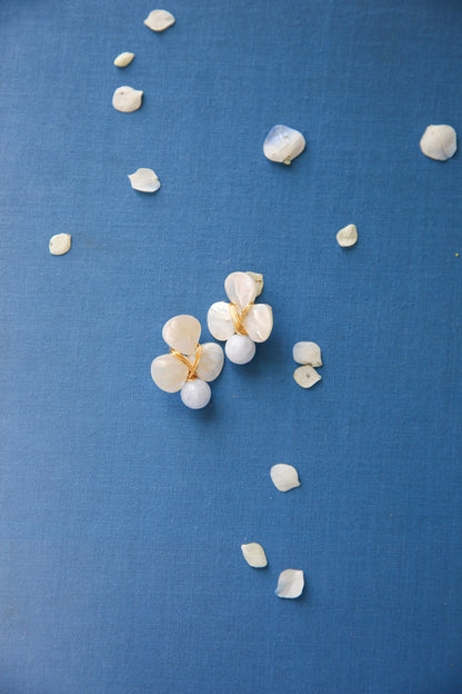 The Charlotte Earrings in Sky Blue