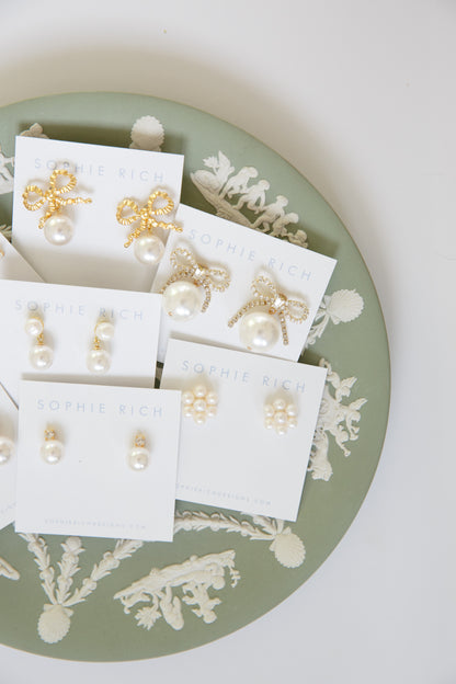 Classic Bows with Pearl Drop